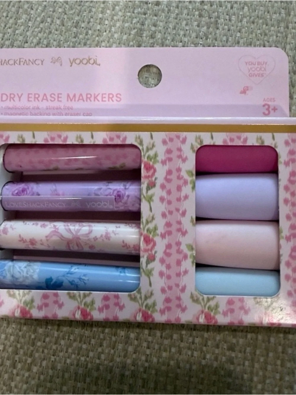 LoveShackFancy Dry Erase Markers - Pink, Purple, Blue, White